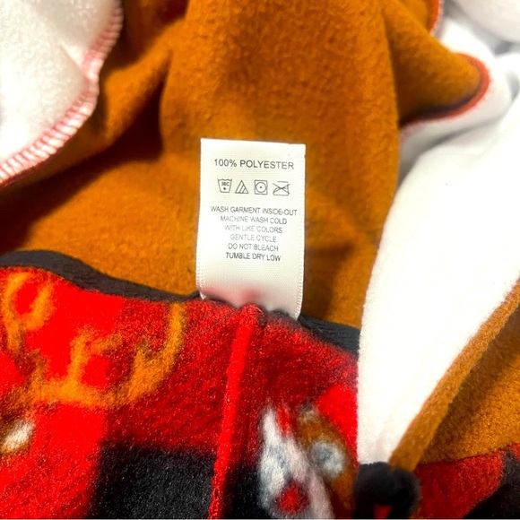 Buc-ee’s Unisex Size L/XL Onesie Beaver Hoodie/Tail Zip Up Pajama Lounge Pockets - Picture 11 of 11